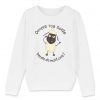 Sweat-shirt Enfant Bio humour conspiration ouvrez vos zoeils bande de moutons