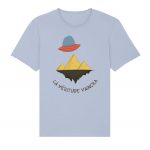 T-shirt Unigenre Bio Véritude humour complotisme pyramide soucoupe alien