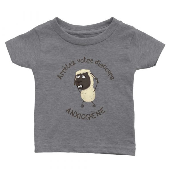 T-shirt bébé humour mouton complotiste discours anxiogène