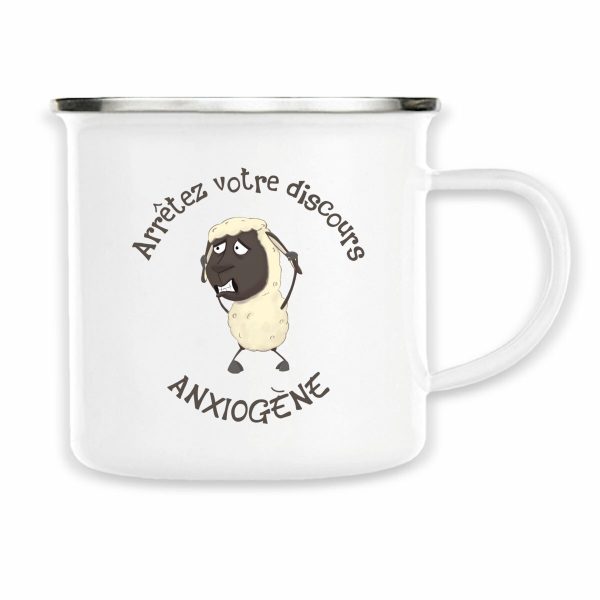 Mug Emaillé Mouton Anxieux