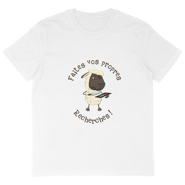 T-shirt Unisexe Bio Oversize Mouton Chercheur