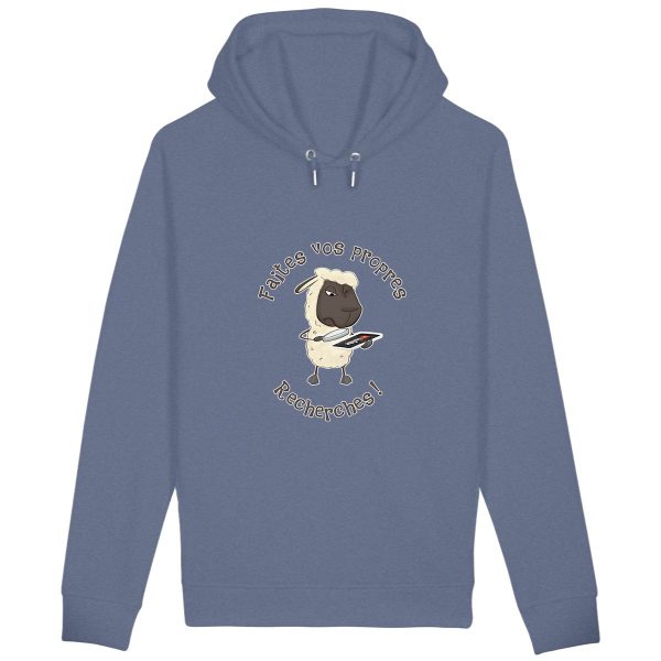 Sweat à Capuche Unisexe Bio Mouton Chercheur 03