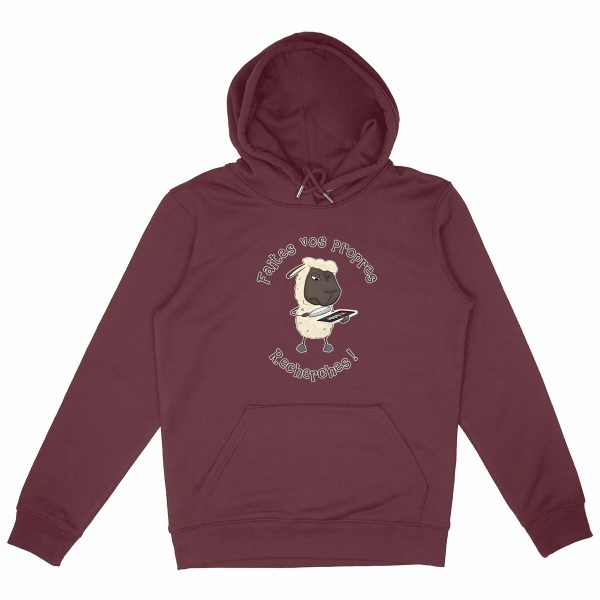 Sweat à Capuche Unisexe Bio Mouton Chercheur 01