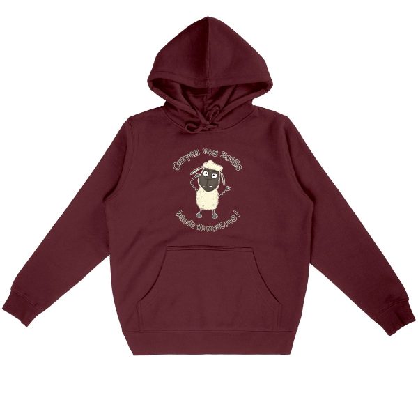 Sweat à Capuche Unigenre Bio Mouton Vigilant 02