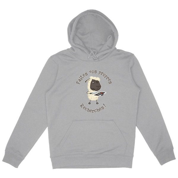 Sweat à Capuche Unisexe Bio Mouton Chercheur 01