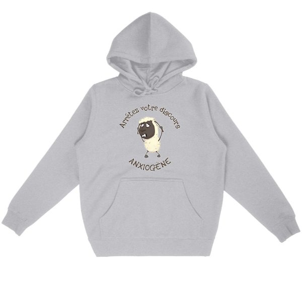 Sweat à Capuche Unigenre Bio Mouton Anxieux 02
