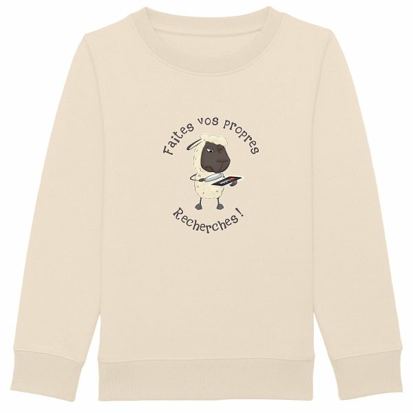 Sweat-shirt Enfant Bio Mouton Chercheur