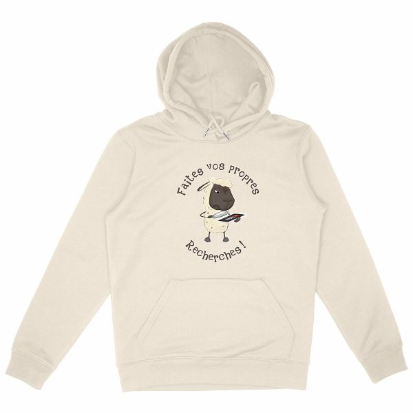 Sweat à Capuche Unisexe Bio Mouton Chercheur 01