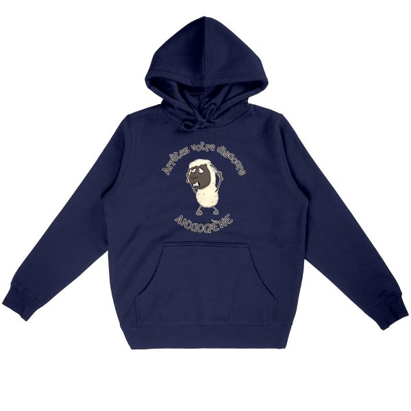 Sweat à Capuche Unigenre Bio Mouton Anxieux 02