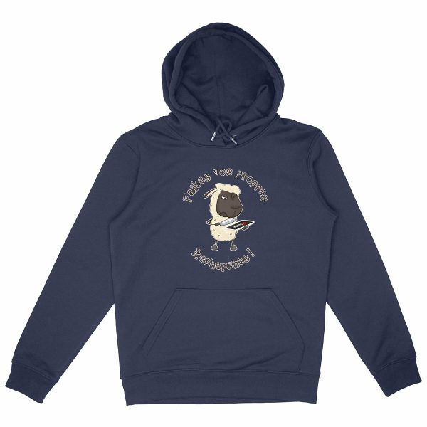 Sweat à Capuche Unisexe Bio Mouton Chercheur 01