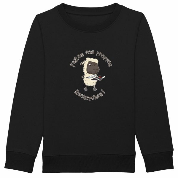 Sweat-shirt Enfant Bio Mouton Chercheur