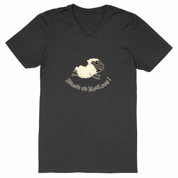 T-shirt Homme Col V Bio Mouton