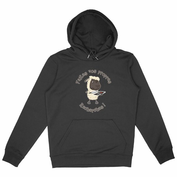 Sweat à Capuche Unisexe Bio Mouton Chercheur 01