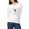 T-shirt Femme Bio à Manches Longues Mouton Chercheur